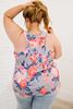 Picture of PLUS SIZE FLORAL RACEBACK TANK TOP